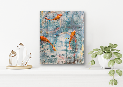 Lucky Gold II Artist Enhanced Canvas Print by John Beard Collection - product image 4 for Resin Society