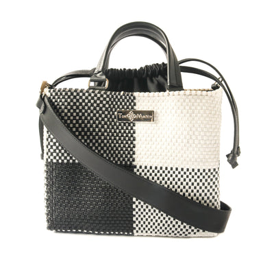 Lucy Medium Woven Crossbody Drawstring Bag by Tin Marin Brand - main product image for Resin Society
