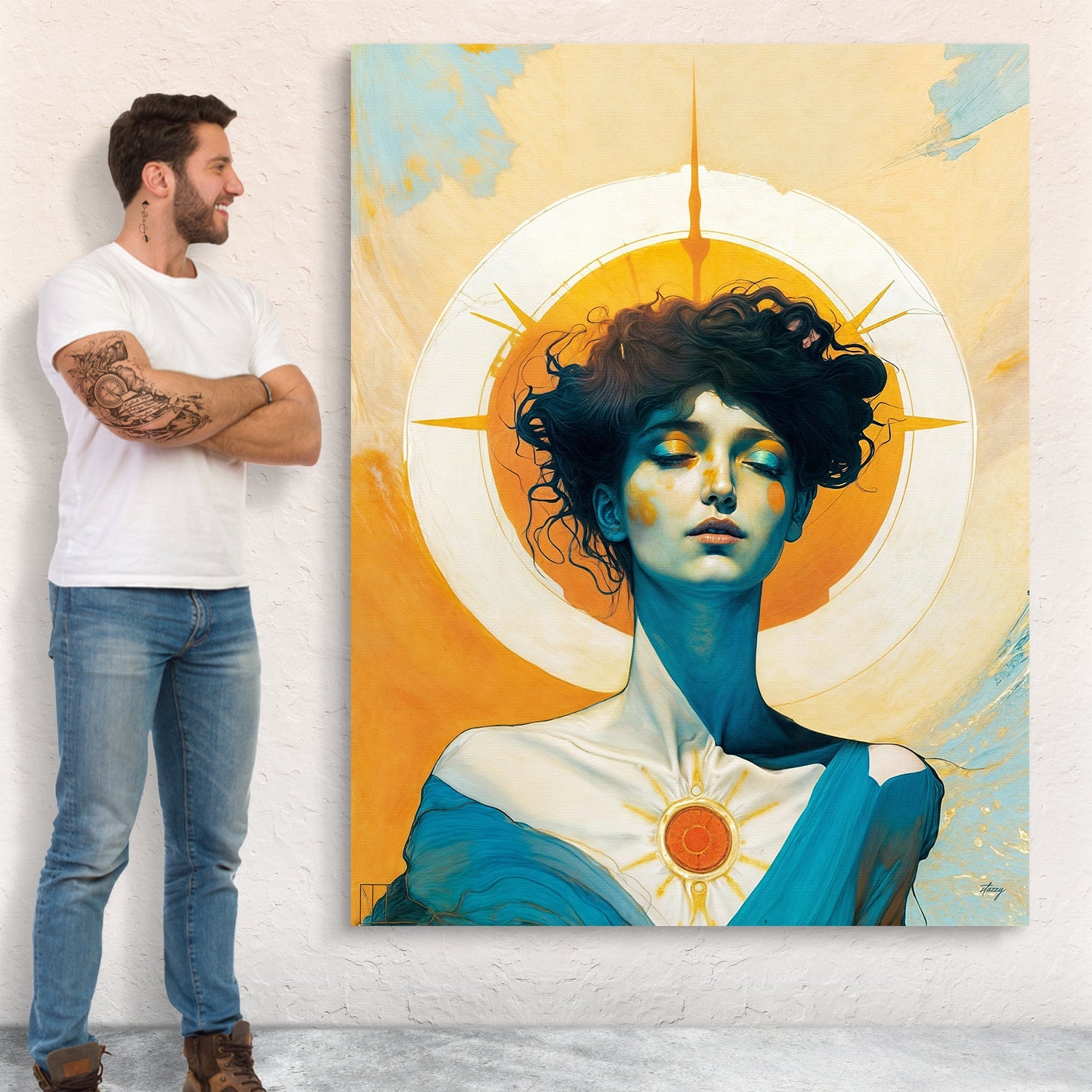 Canvas Print: "Luminous Reverie" by Tailored Canvases - product image 4 for Resin Society