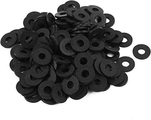Black M5 rubber washer for vehicle hardware