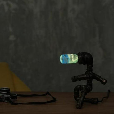EP Light Prairie Resin LED Bulb handcrafted with eco-friendly resin and wooden base options