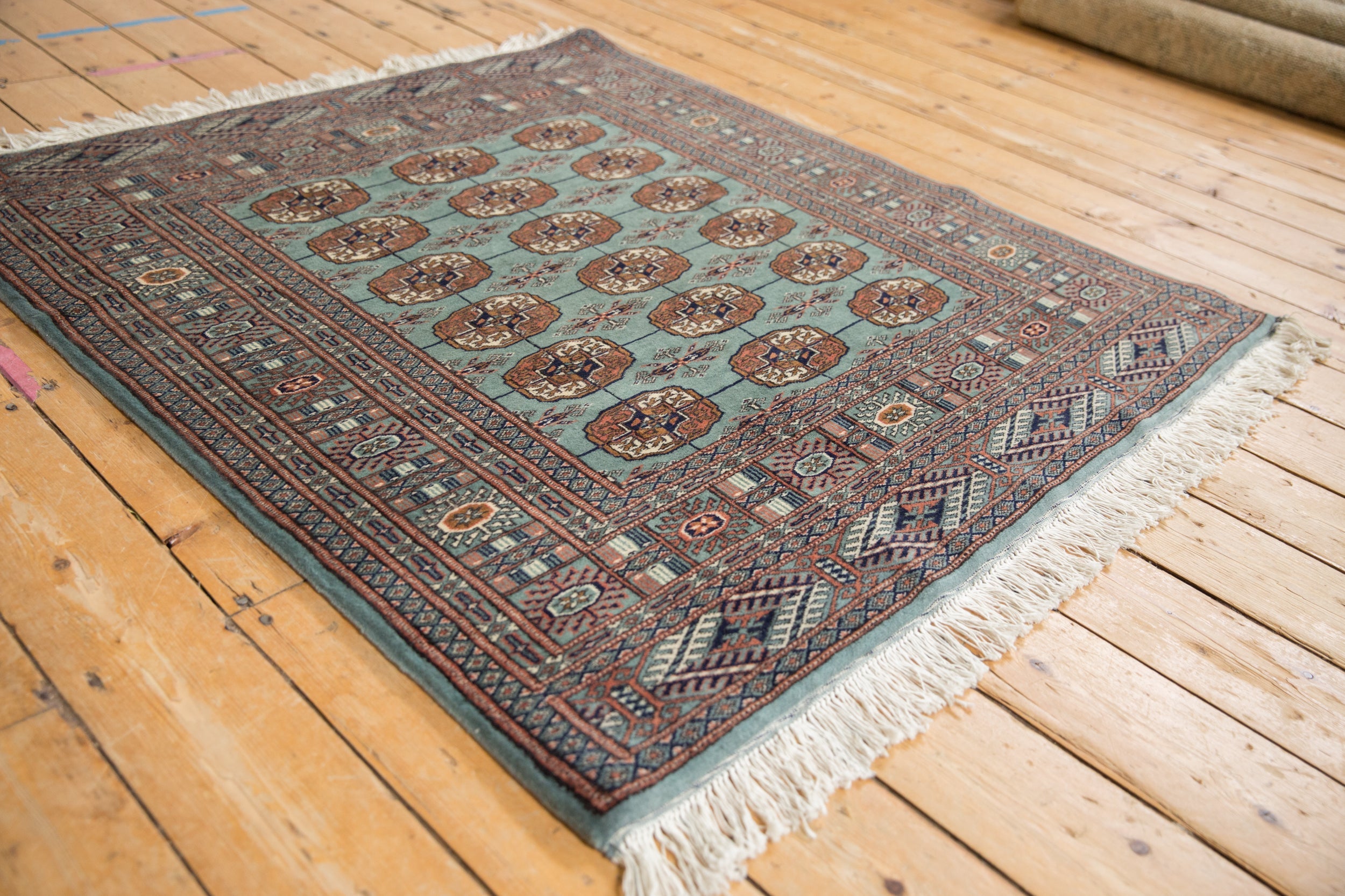 4x4.5 Vintage Fine Bokhara Square Rug by Old New House® - product image 3 for Resin Society