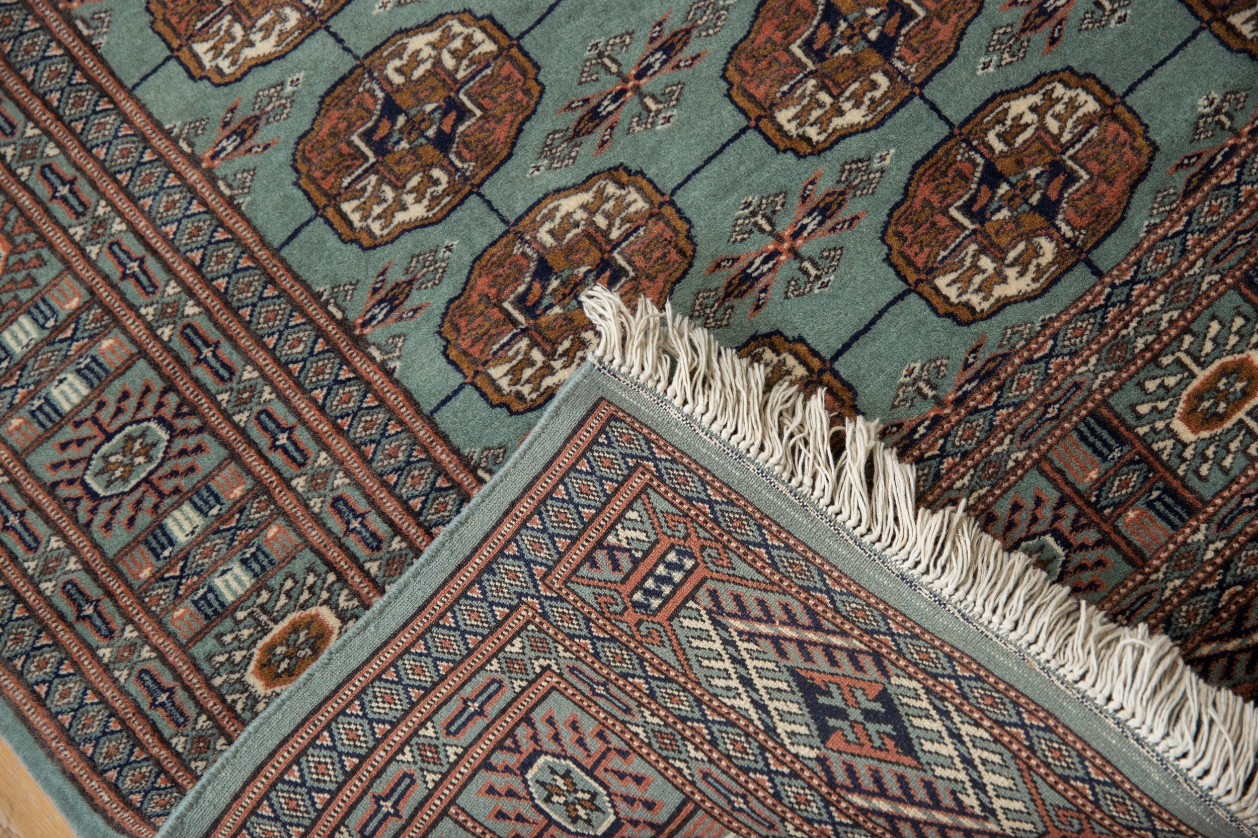 4x4.5 Vintage Fine Bokhara Square Rug by Old New House® - product image 9 for Resin Society
