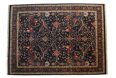 10x14 Vintage Indian Bijar Design Carpet by Old New House® - main product image for Resin Society