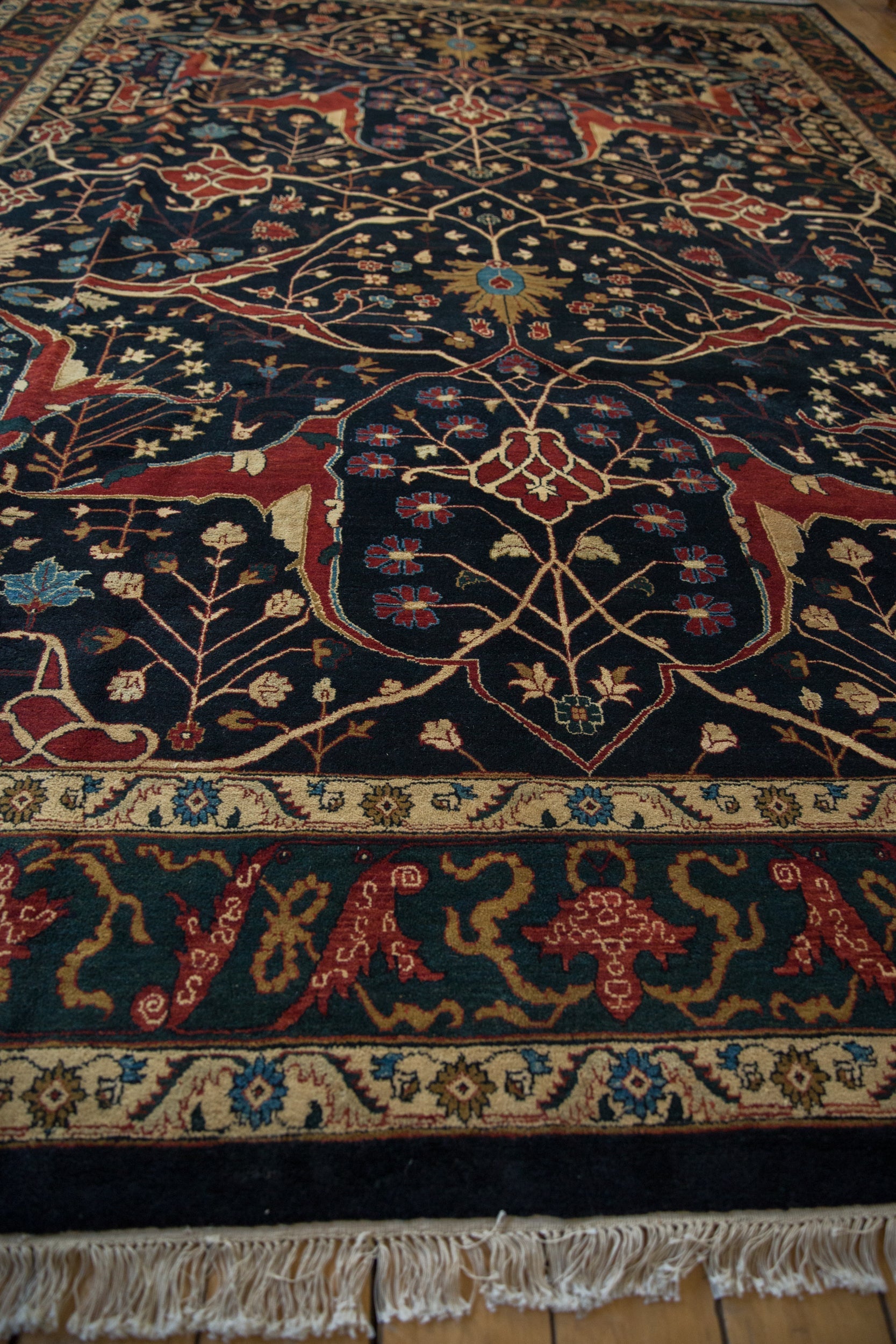 10x14 Vintage Indian Bijar Design Carpet by Old New House® - product image 5 for Resin Society