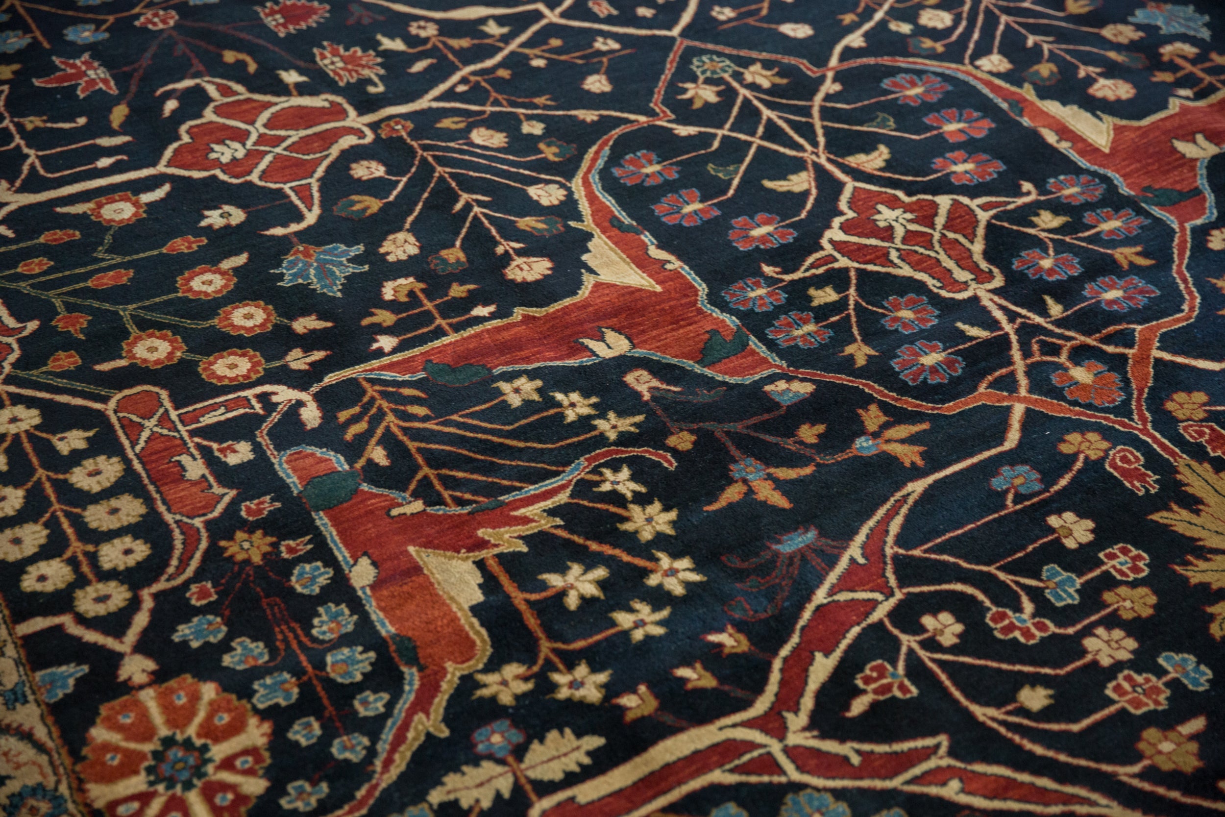 10x14 Vintage Indian Bijar Design Carpet by Old New House® - product image 8 for Resin Society