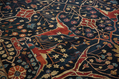 10x14 Vintage Indian Bijar Design Carpet by Old New House® - product image 8 for Resin Society