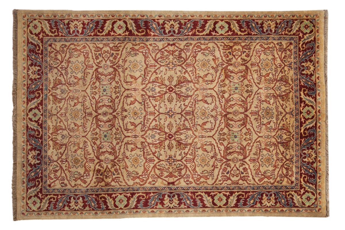 6x9 Vintage Indian Bijar Design Carpet by Old New House® - main product image for Resin Society