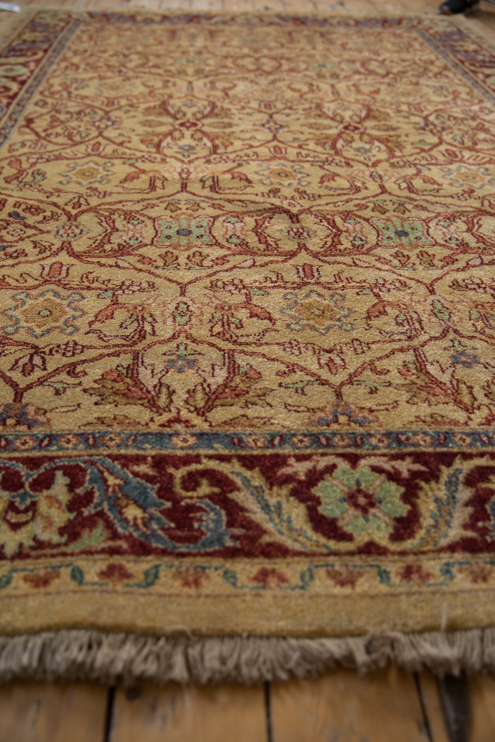 6x9 Vintage Indian Bijar Design Carpet by Old New House® - product image 6 for Resin Society