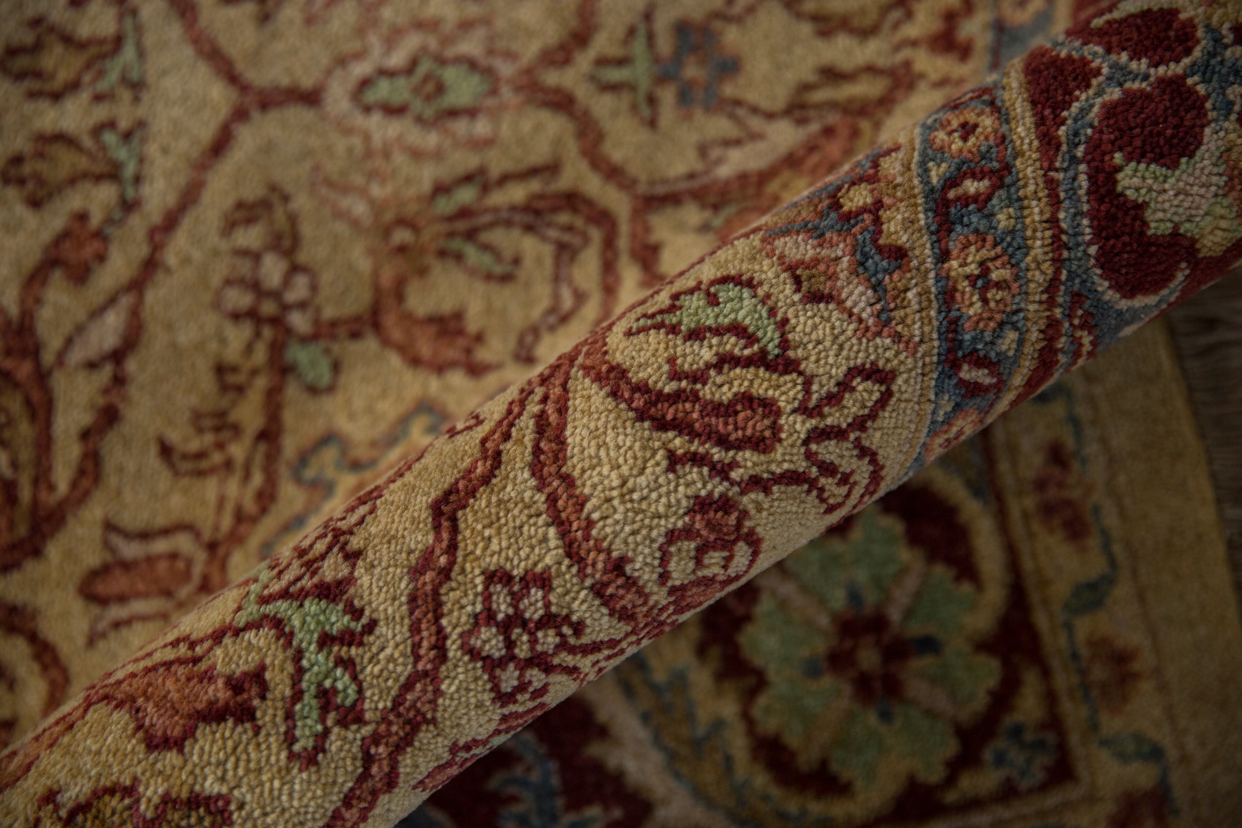 6x9 Vintage Indian Bijar Design Carpet by Old New House® - product image 8 for Resin Society