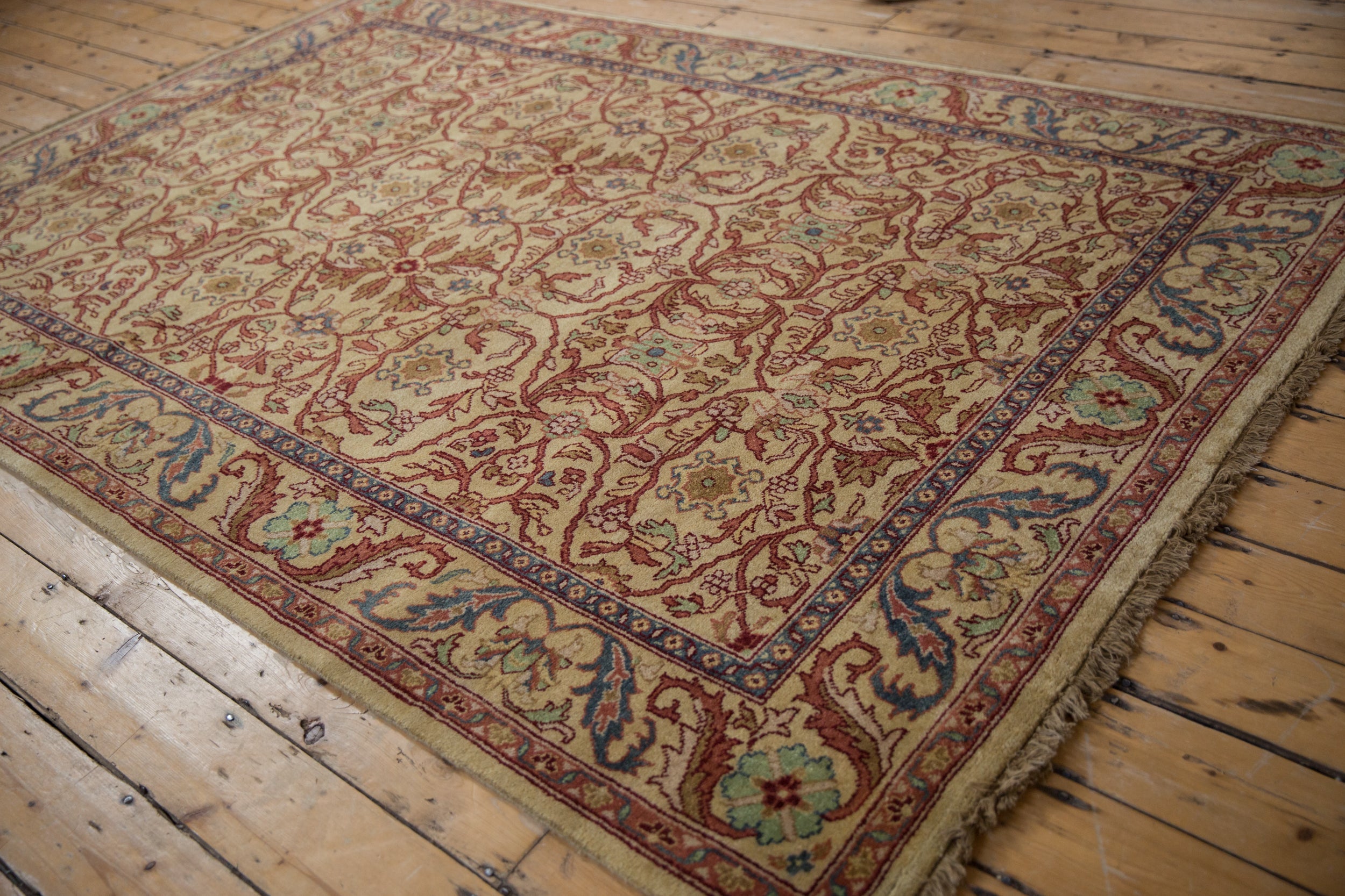 6x9 Vintage Indian Bijar Design Carpet by Old New House® - product image 3 for Resin Society