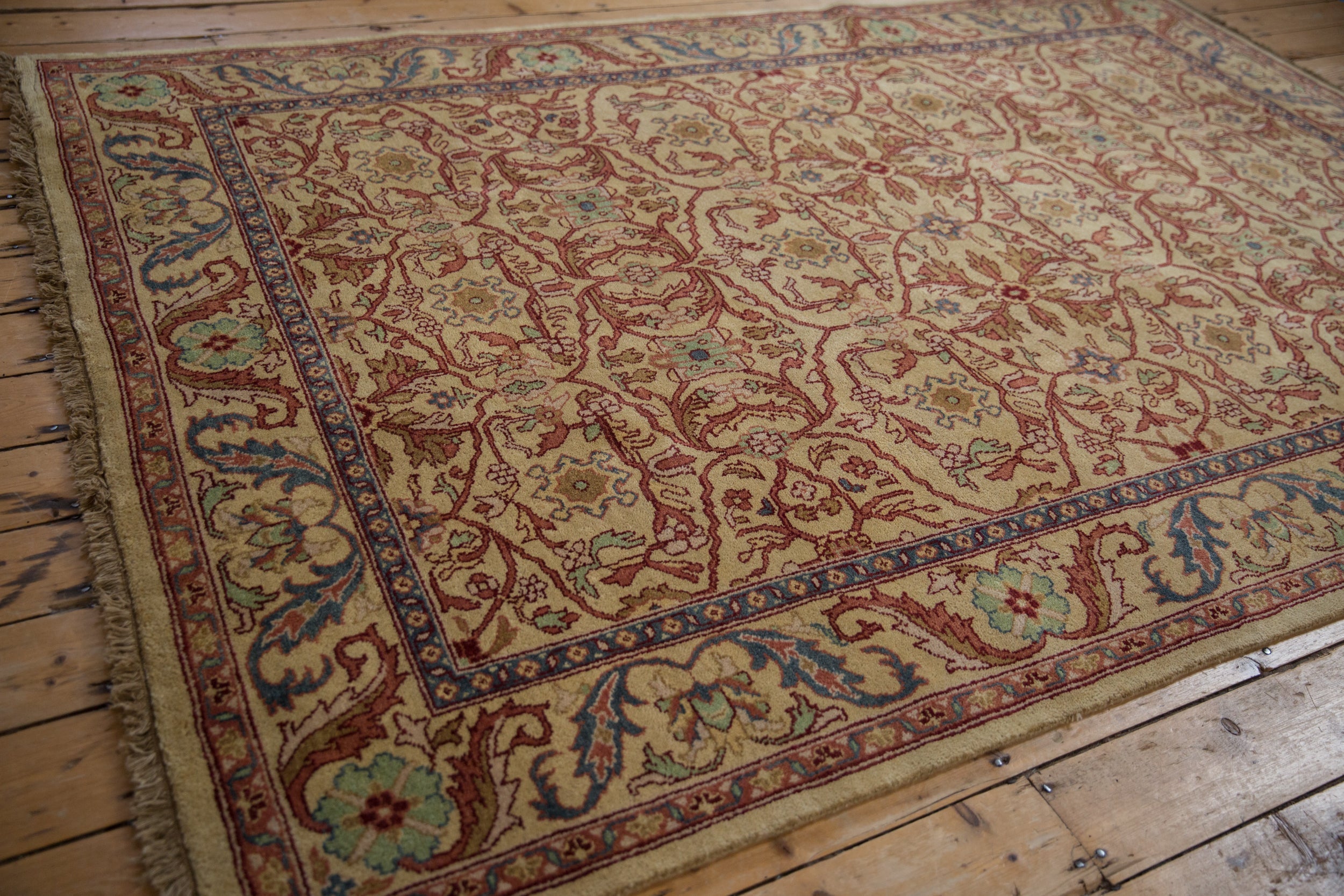 6x9 Vintage Indian Bijar Design Carpet by Old New House® - product image 5 for Resin Society