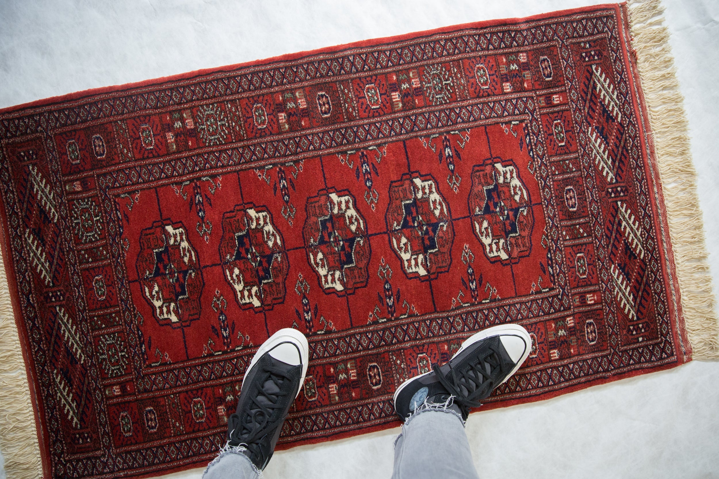 2.5x4 Vintage Fine Bokhara Rug Runner by Old New House® - product image 2 for Resin Society