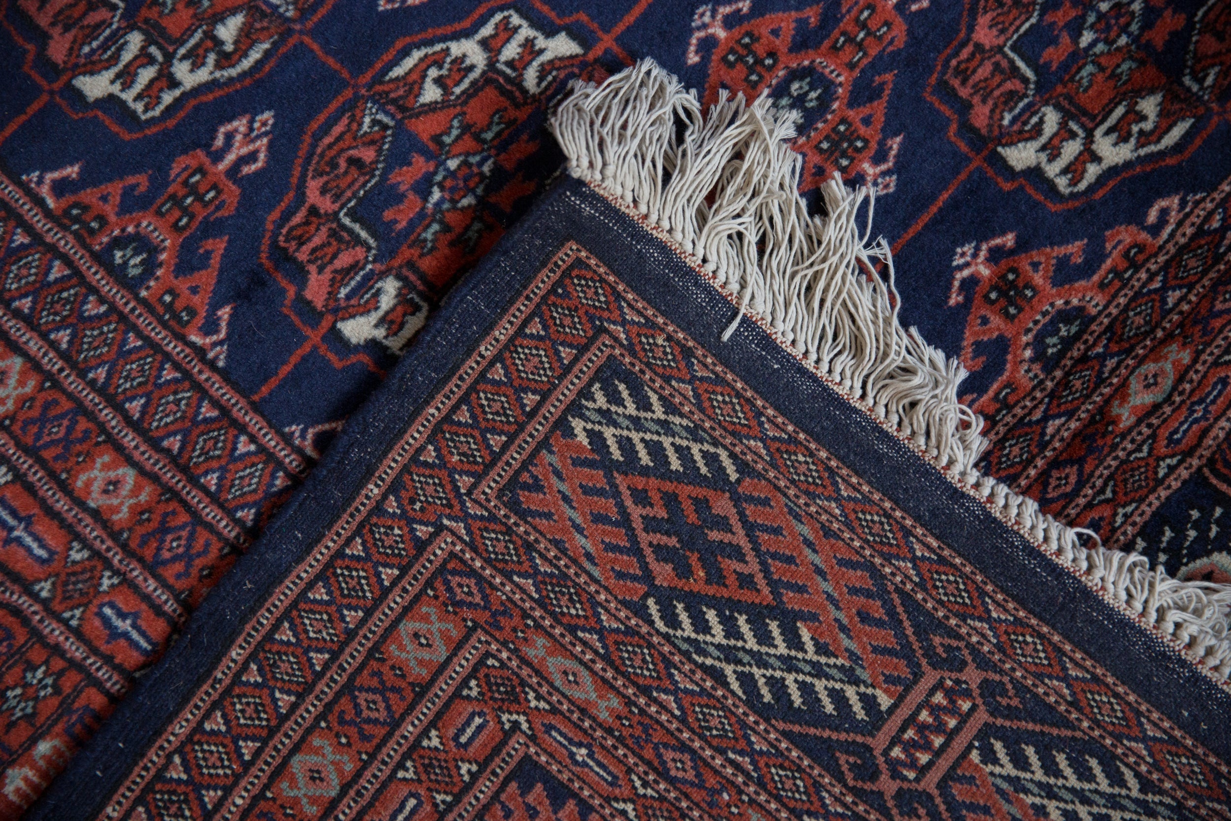 5x5 Vintage Fine Bokhara Square Rug by Old New House® - product image 10 for Resin Society