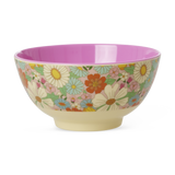 Medium Melamine Bowl - Flower Power Print - 23.7oz by Rice By Rice - main product image for Resin Society