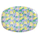 Medium Melamine Rectangular Plate - Purple - Fancy Pansy Prints by Rice By Rice - main product image for Resin Society