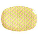 Medium Melamine Rectangular Plate - Yellow - Sunny Days Print by Rice By Rice - main product image for Resin Society