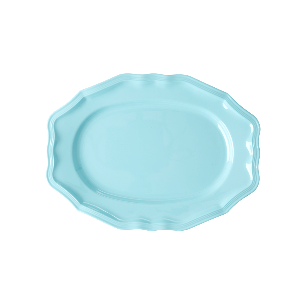 Melamine Serving Dish in Artic Blue - Small by Rice By Rice - main product image for Resin Society
