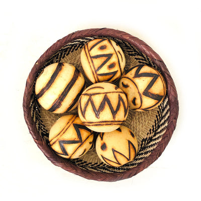 Marula Fruit Geo Balls by Mbare Ltd - main product image for Resin Society