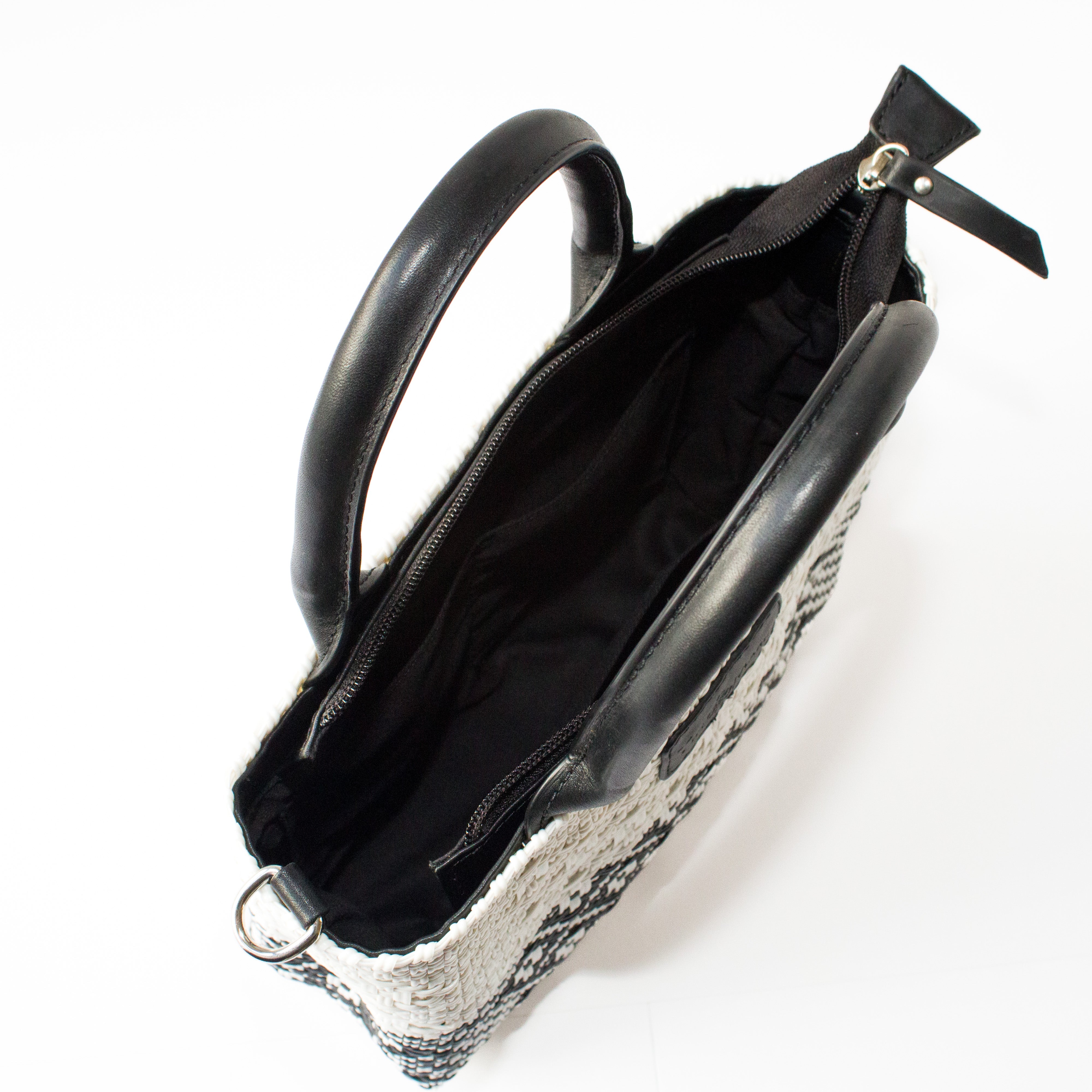 Tin Marin White Small Woven Crossbody Bag by Tin Marin Brand - product image 8 for Resin Society