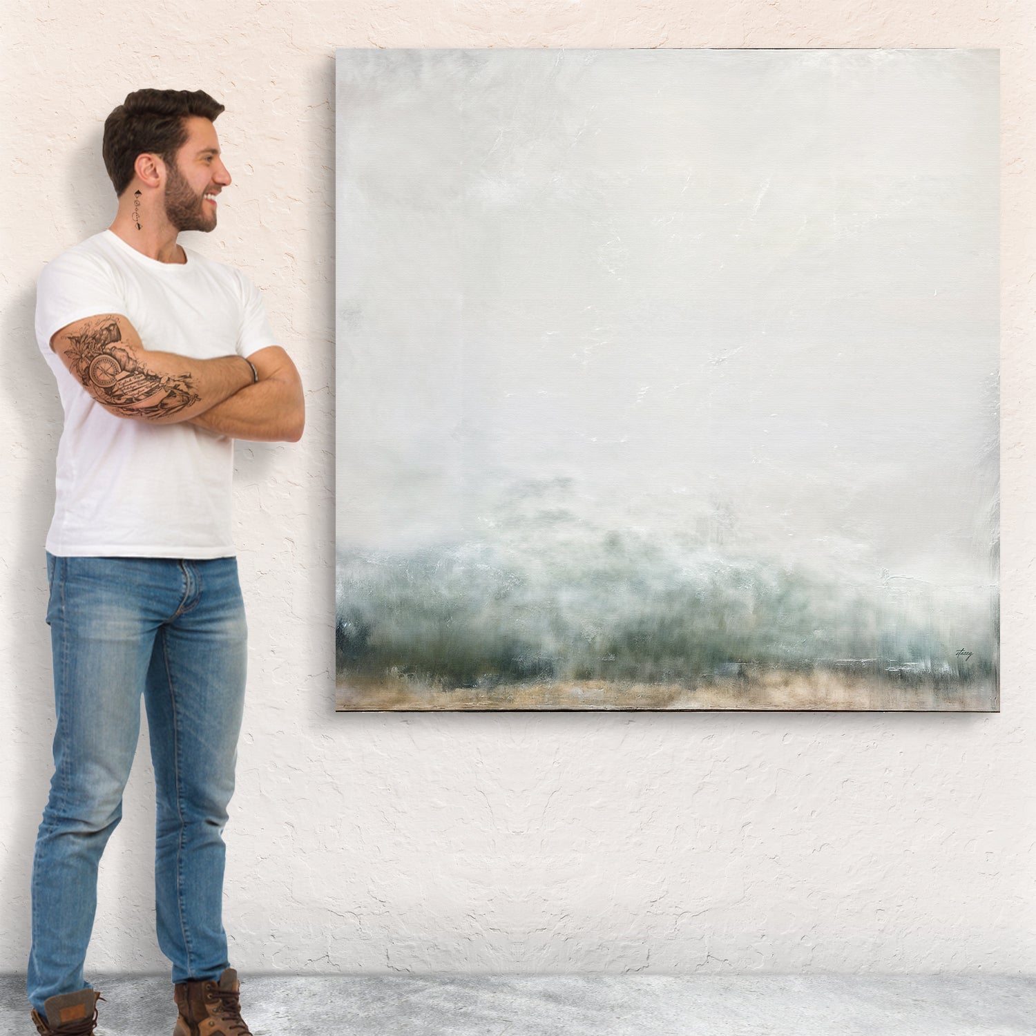 Canvas Print: "Misty Genesis" by Tailored Canvases - product image 4 for Resin Society