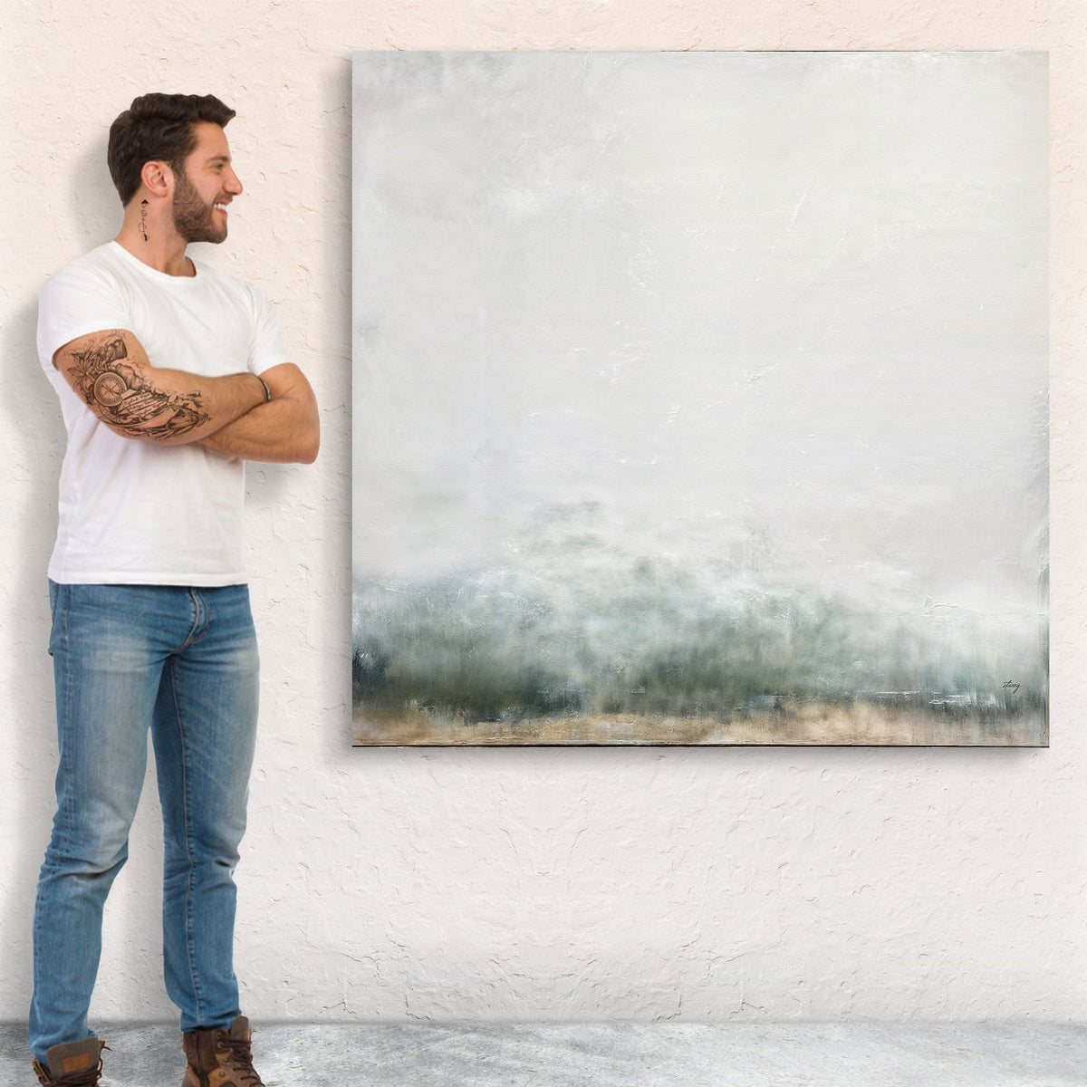 Canvas Print: "Misty Genesis" by Tailored Canvases - product image 4 for Resin Society