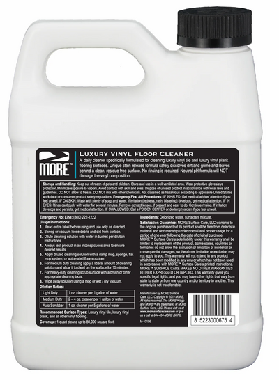 MORE® Luxury Vinyl Floor Cleaner