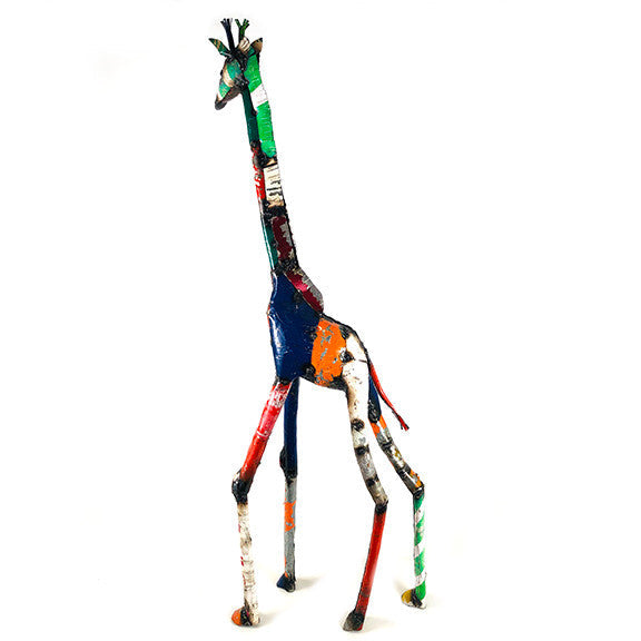 Funky Giraffe - Recycled Metal by Mbare Ltd