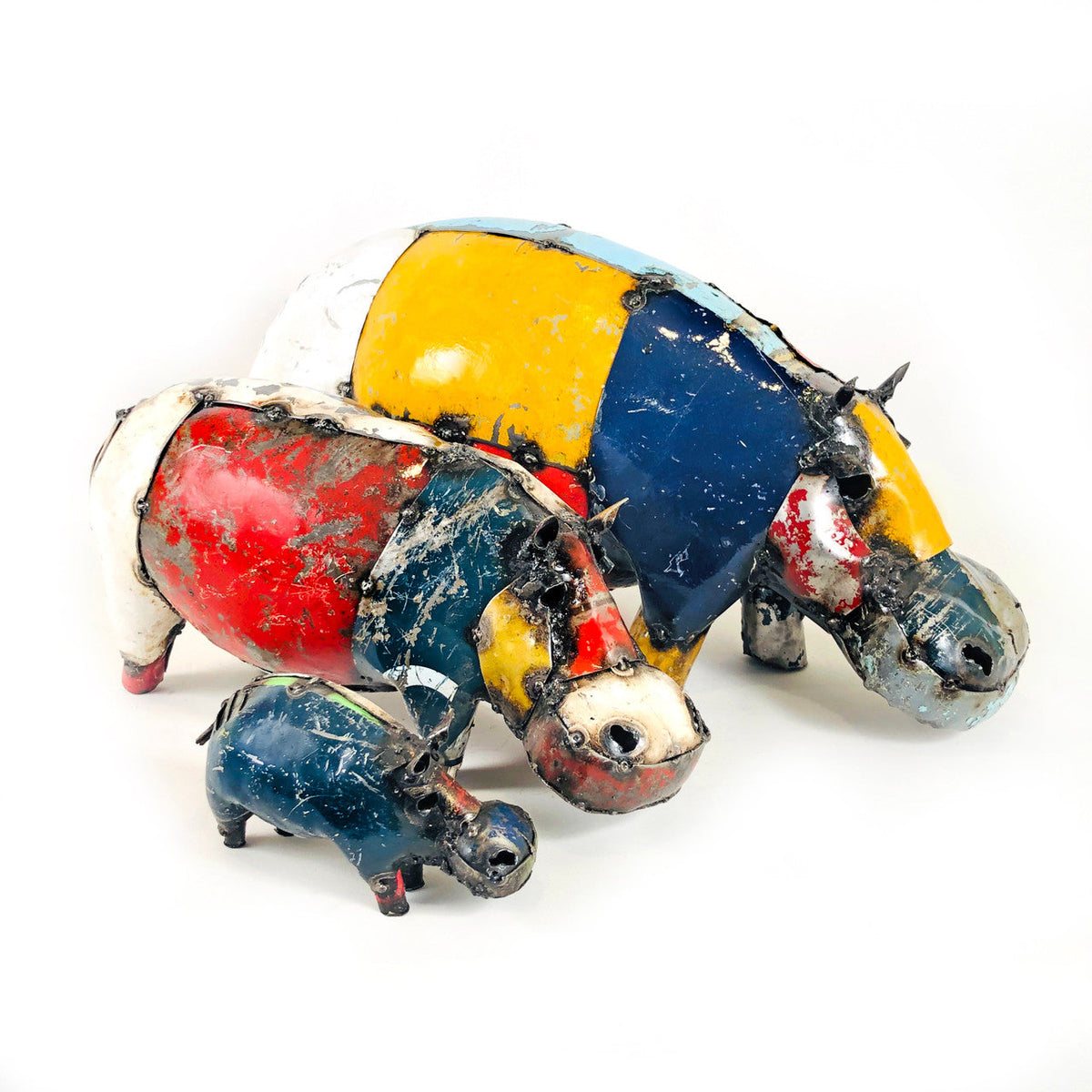 Happy Hippo - Recycled Metal by Mbare Ltd - main product image for Resin Society