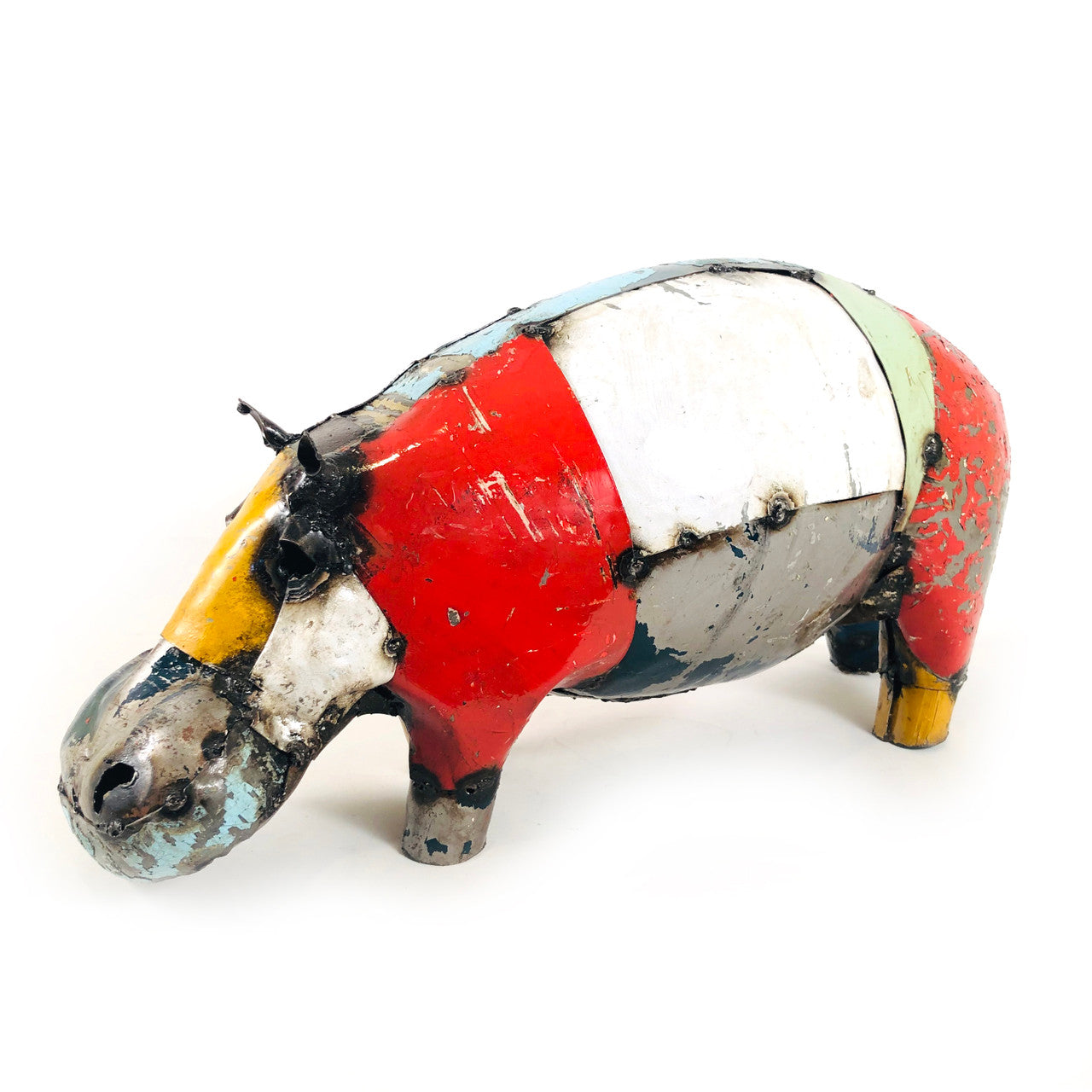 Happy Hippo - Recycled Metal by Mbare Ltd - product image 2 for Resin Society