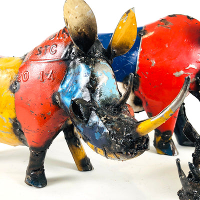 Wild Rhino - Recycled Metal by Mbare Ltd - product image 5 for Resin Society