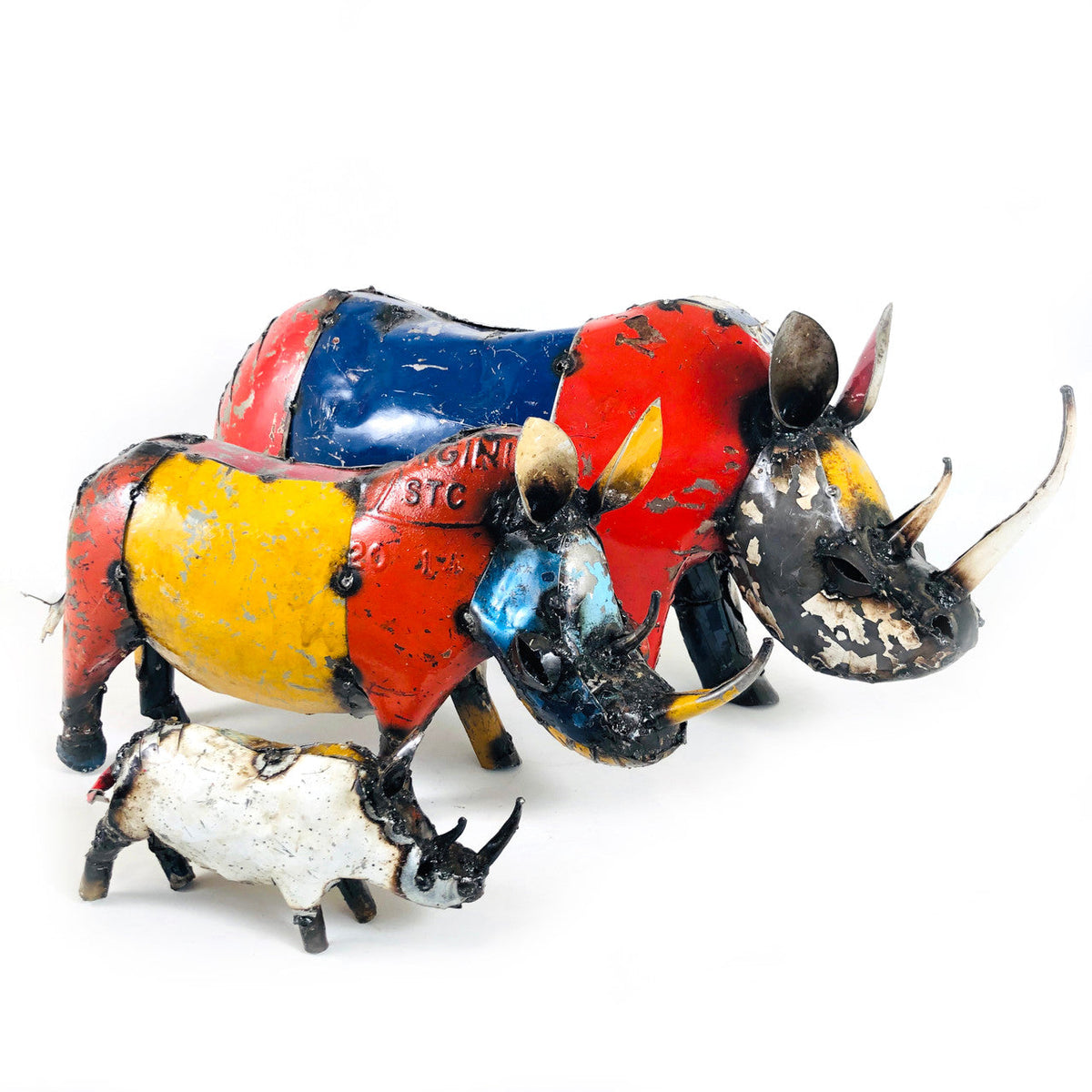 Wild Rhino - Recycled Metal by Mbare Ltd - main product image for Resin Society