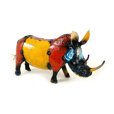 Wild Rhino - Recycled Metal by Mbare Ltd - product image 3 for Resin Society