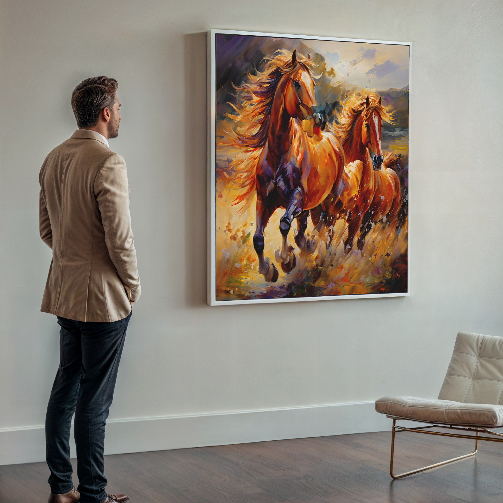 Canvas Print: "Majestic Gallop" by Tailored Canvases - main product image for Resin Society