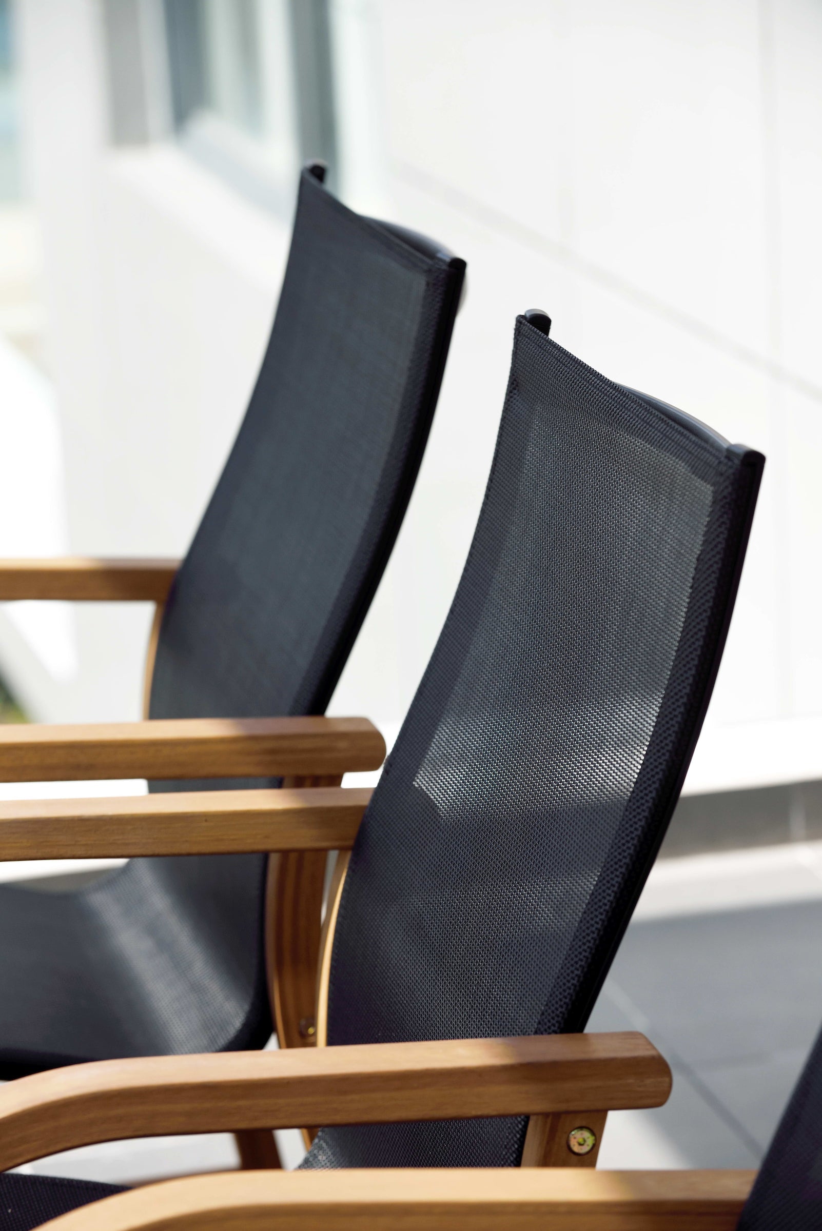 Rinjani Rectangular Big Table and 8 Manhattan Black Armchair by LifestyleGarden US - product image 5 for Resin Society