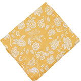 100% Premium Linen - Marigold Flora Parlour Tablecloth by Ro'Table - main product image for Resin Society