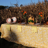 100% Premium Linen - Marigold Flora Parlour Tablecloth by Ro'Table - product image 3 for Resin Society