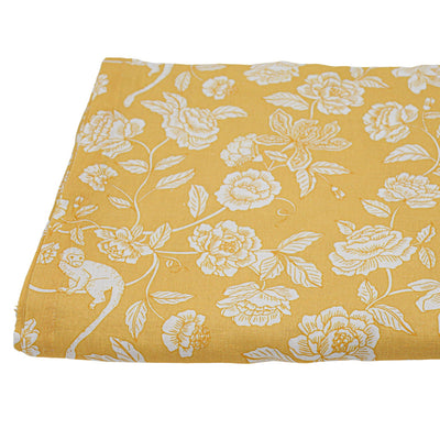 100% Premium Linen - Marigold Flora Parlour Tablecloth by Ro'Table - product image 8 for Resin Society