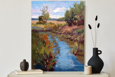 Marsh Colors Artist Enhanced Canvas Print by John Beard Collection - product image 3 for Resin Society