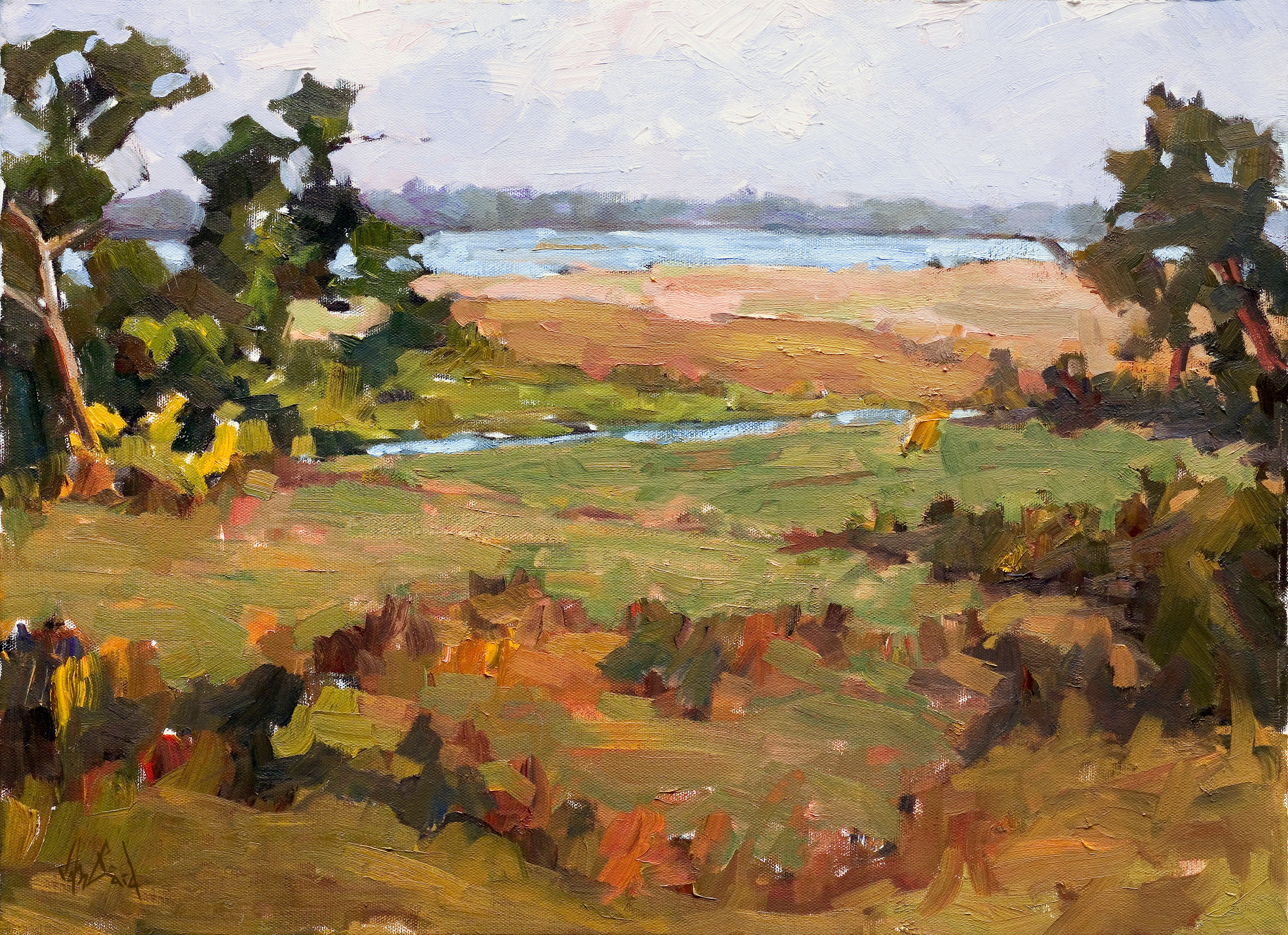 Marsh Light Artist Enhanced Canvas Print by John Beard Collection - main product image for Resin Society