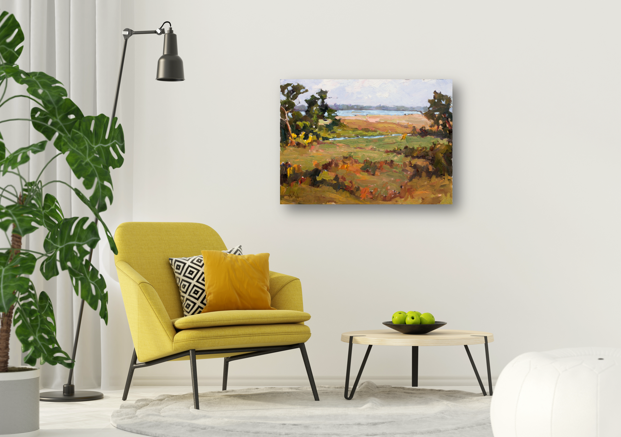 Marsh Light Artist Enhanced Canvas Print by John Beard Collection - product image 2 for Resin Society