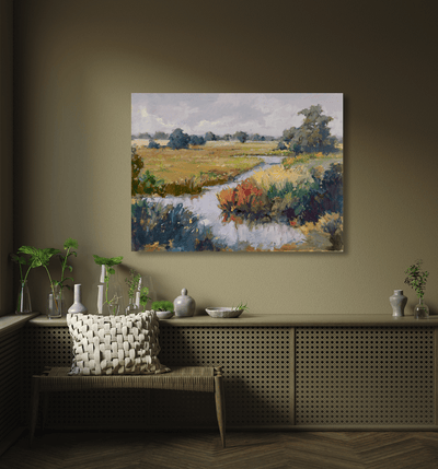 Marsh Passage Artist Enhanced Canvas Print by John Beard Collection - product image 3 for Resin Society