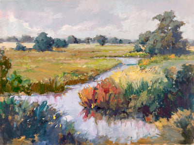 Marsh Passage Artist Enhanced Canvas Print by John Beard Collection - main product image for Resin Society
