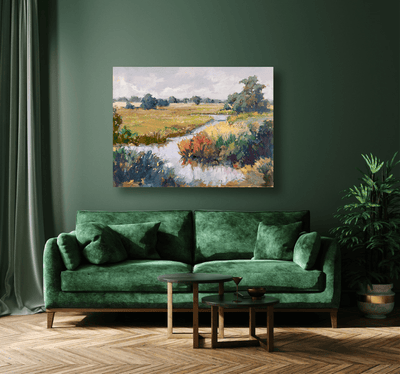 Marsh Passage Artist Enhanced Canvas Print by John Beard Collection - product image 4 for Resin Society
