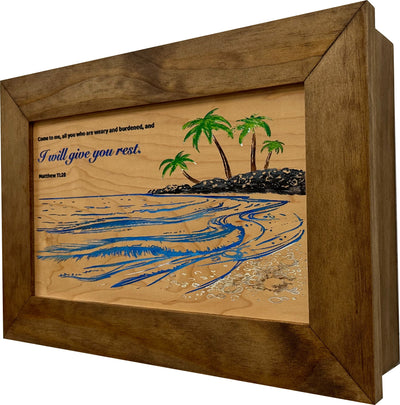 Bible Verse Decorative & Secure Wall-Mounted Gun Cabinet by Bellewood Designs - product image 9 for Resin Society
