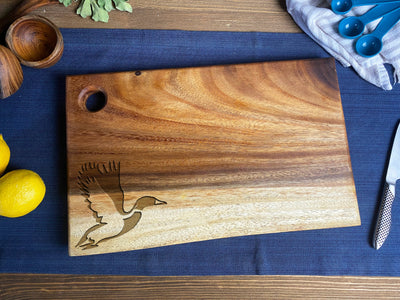 Medium Live Edge Square End Board with Hanging Hole