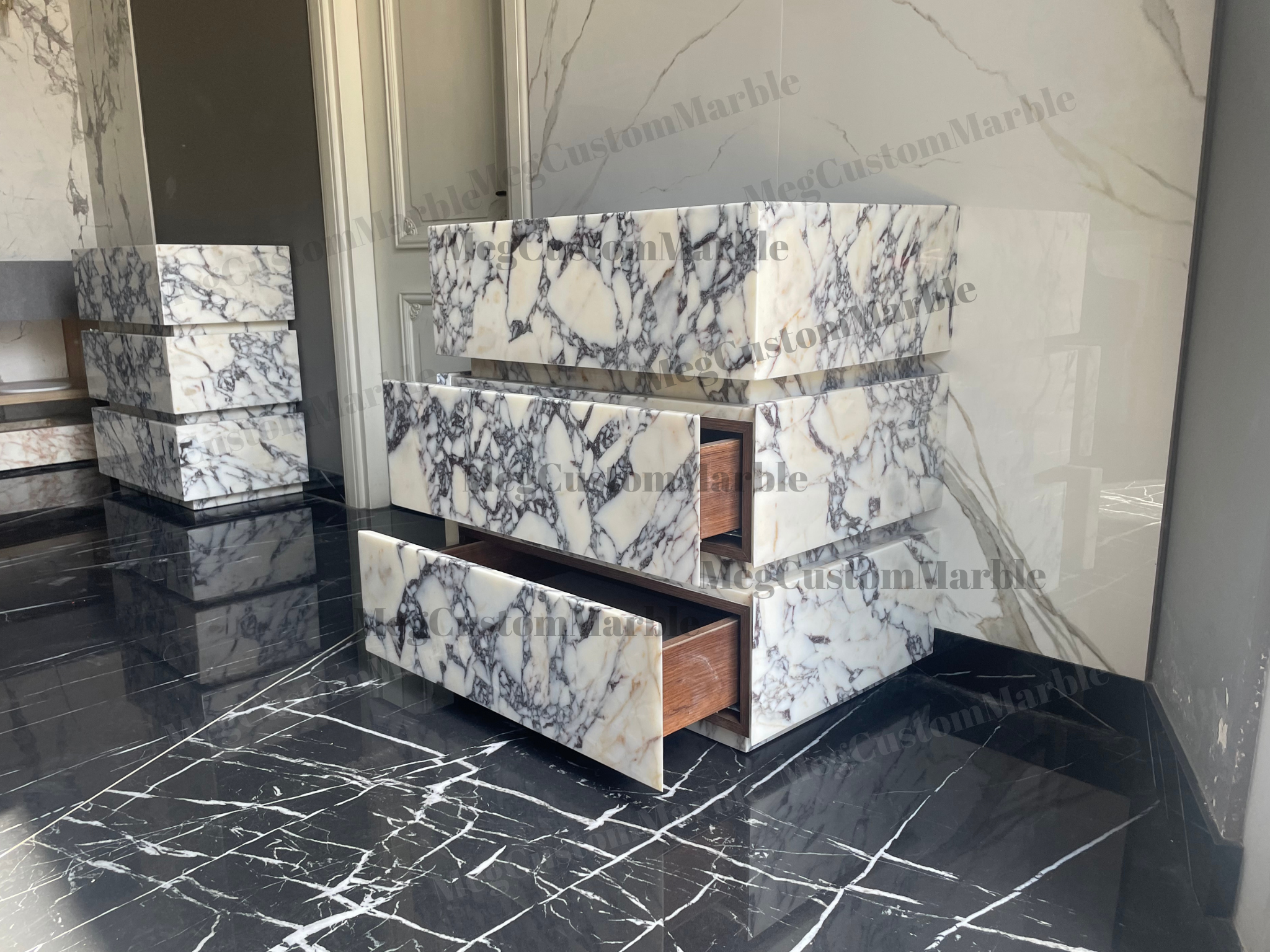 Made to-order Freestanding Vanity Unit