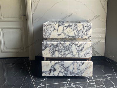 Made to-order Freestanding Vanity Unit by MEG Custom Marble By Ziynet A. LLC - product image 2 for Resin Society