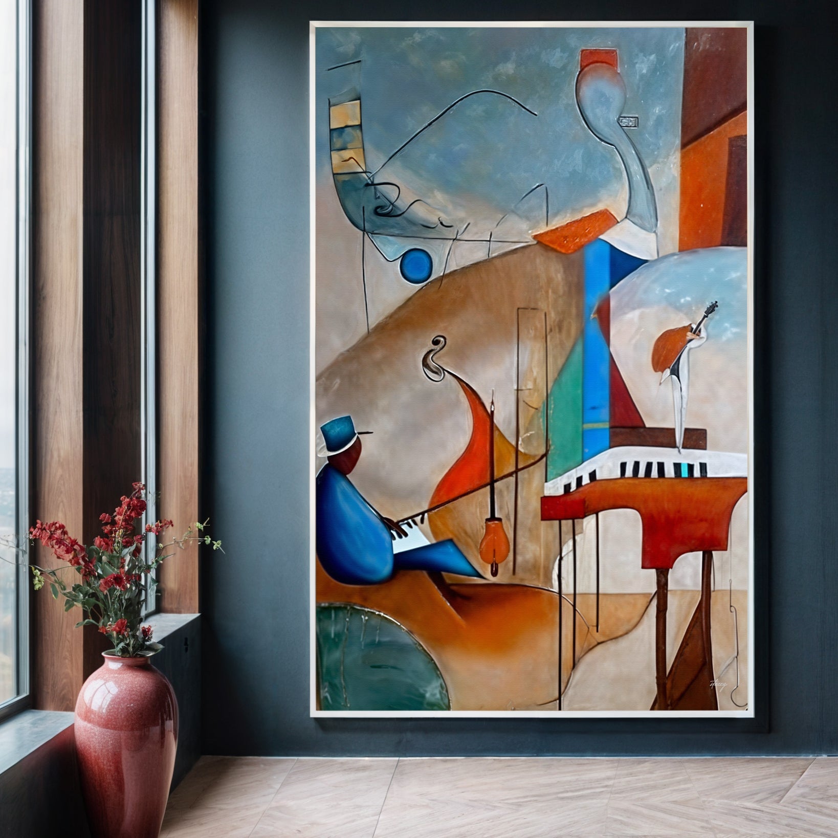 Canvas Print: "Melodic Abstraction" by Tailored Canvases - product image 3 for Resin Society