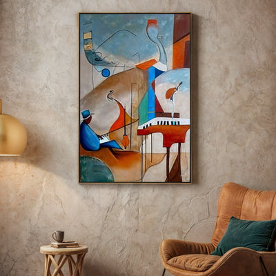 Canvas Print: "Melodic Abstraction" by Tailored Canvases - main product image for Resin Society